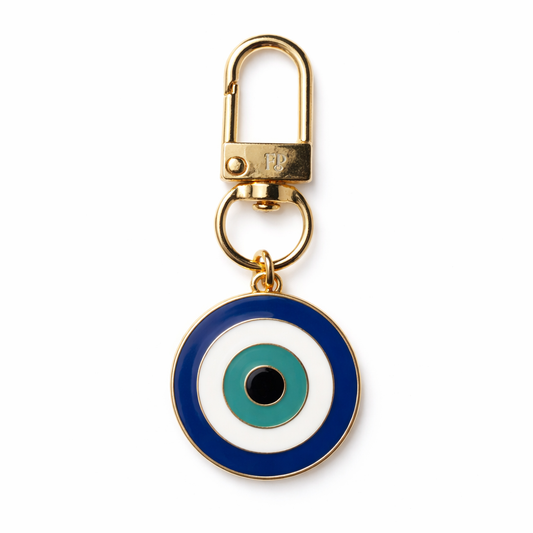 Classic Evil Eye Swivel Charm Clip