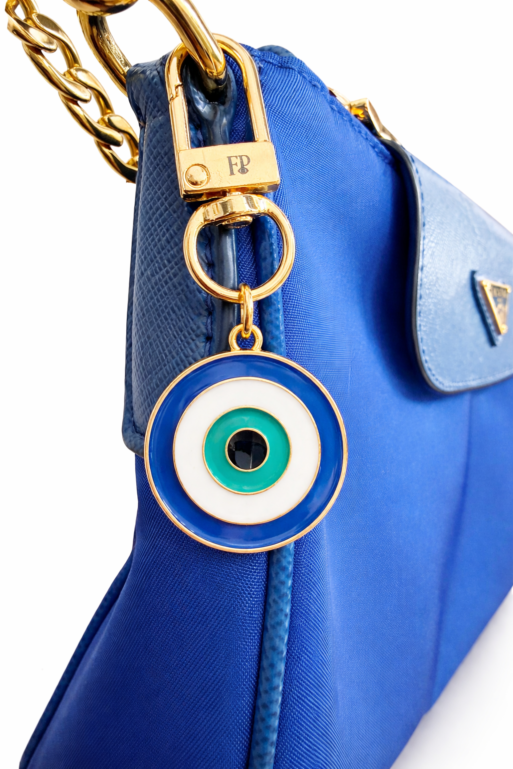 Classic Evil Eye Swivel Charm Clip