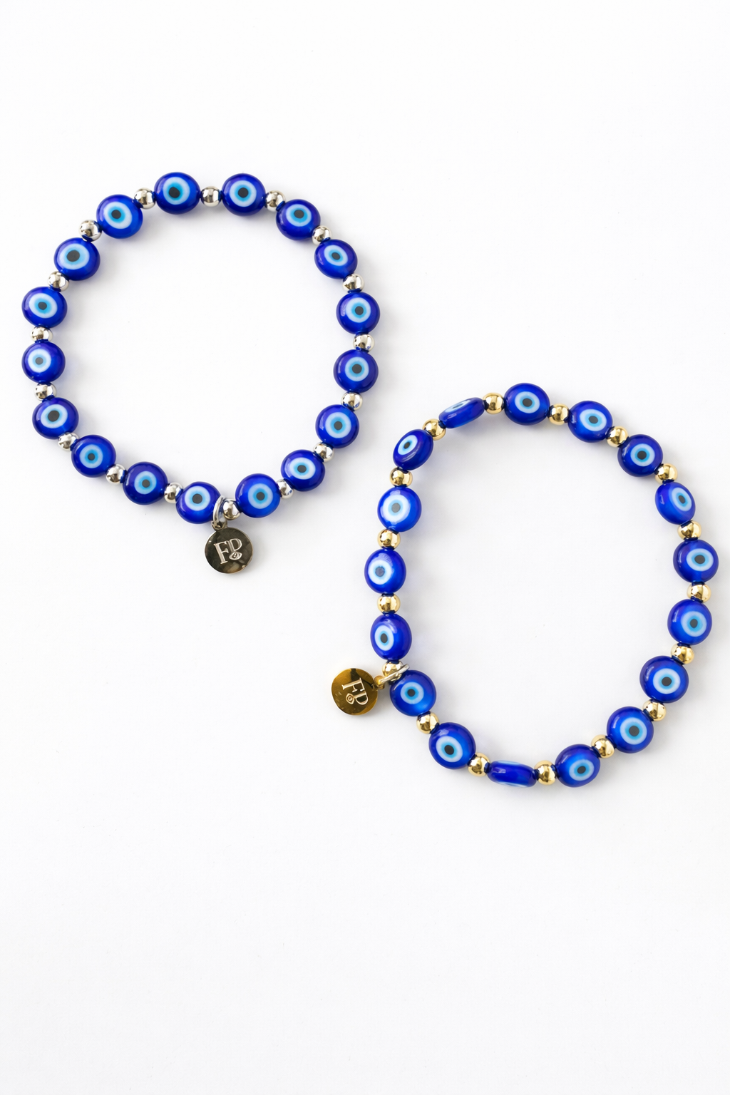 Classic Evil Eye Beaded Blue Bracelet