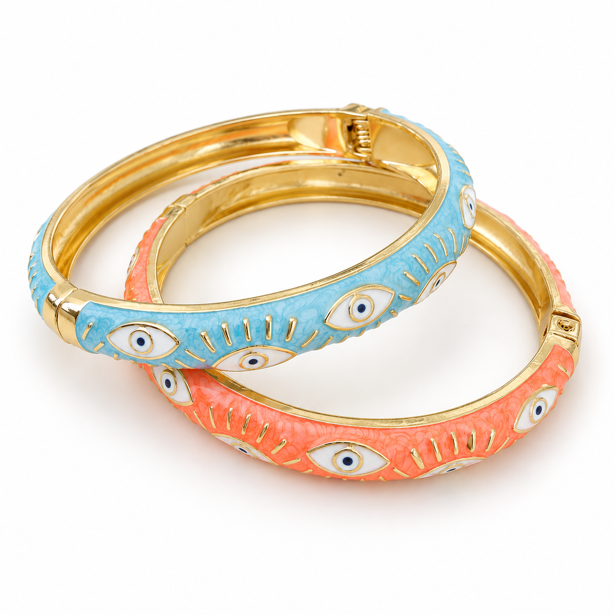 French Riviera Evil Eye Enamel Bangle 🇫🇷🧿
