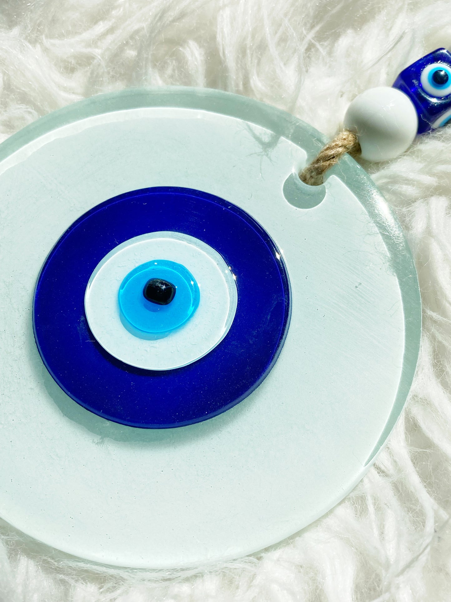 RARE XL Classic Evil Eye Glass Amulet Wall Decor SHIPS FREE