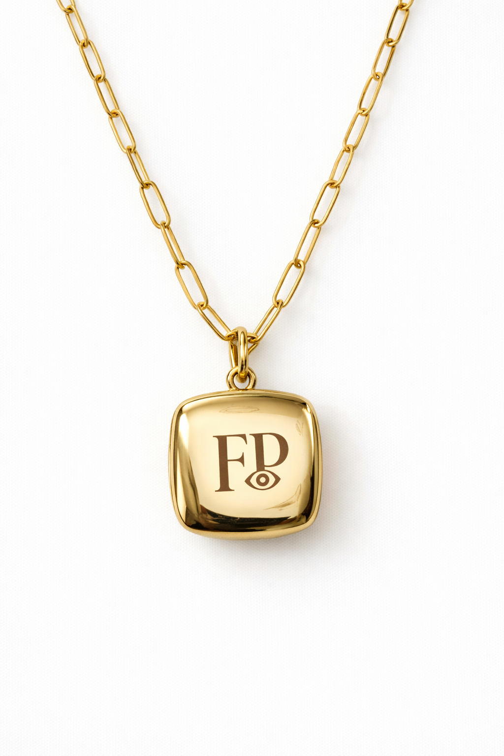 Turquoise Evil Eye Locket and Chain