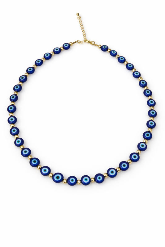 Classic Evil Eye Beaded Necklace
