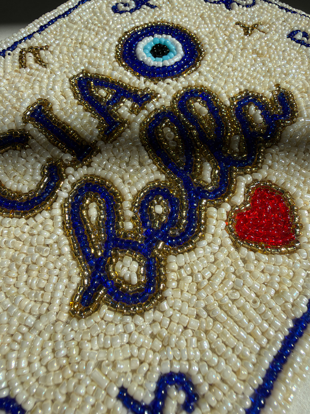 Ciao Bella Double Sided Mini Hand Beaded Zipper Pouch