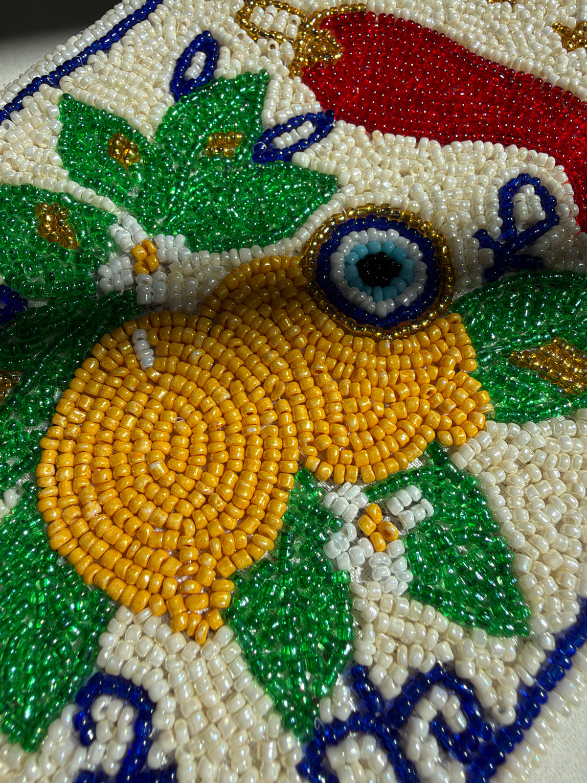 Ciao Bella Double Sided Mini Hand Beaded Zipper Pouch