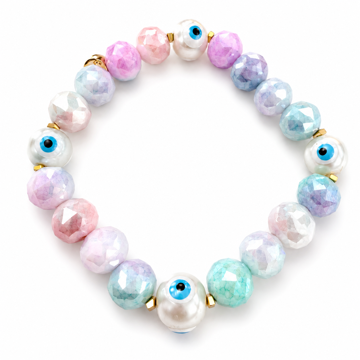 Pearl Pastel Evil Eye Protection Bracelet