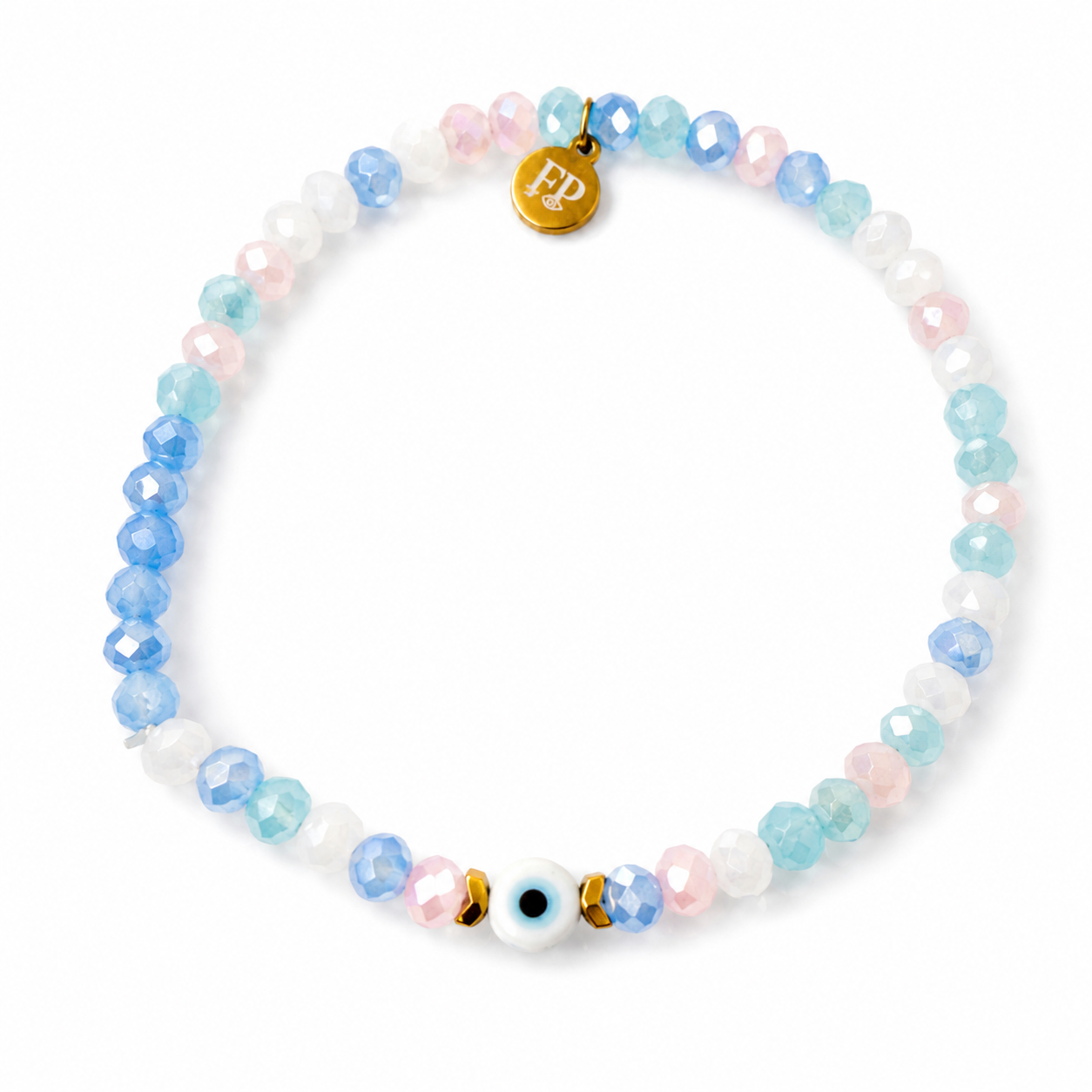 Pastel Aura Evil Eye bracelet