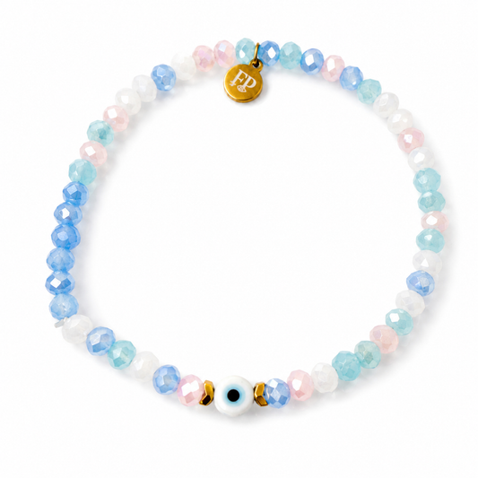 Pastel Aura Evil Eye bracelet