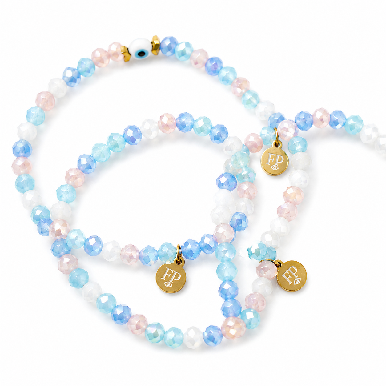 Pastel Aura Evil Eye bracelet