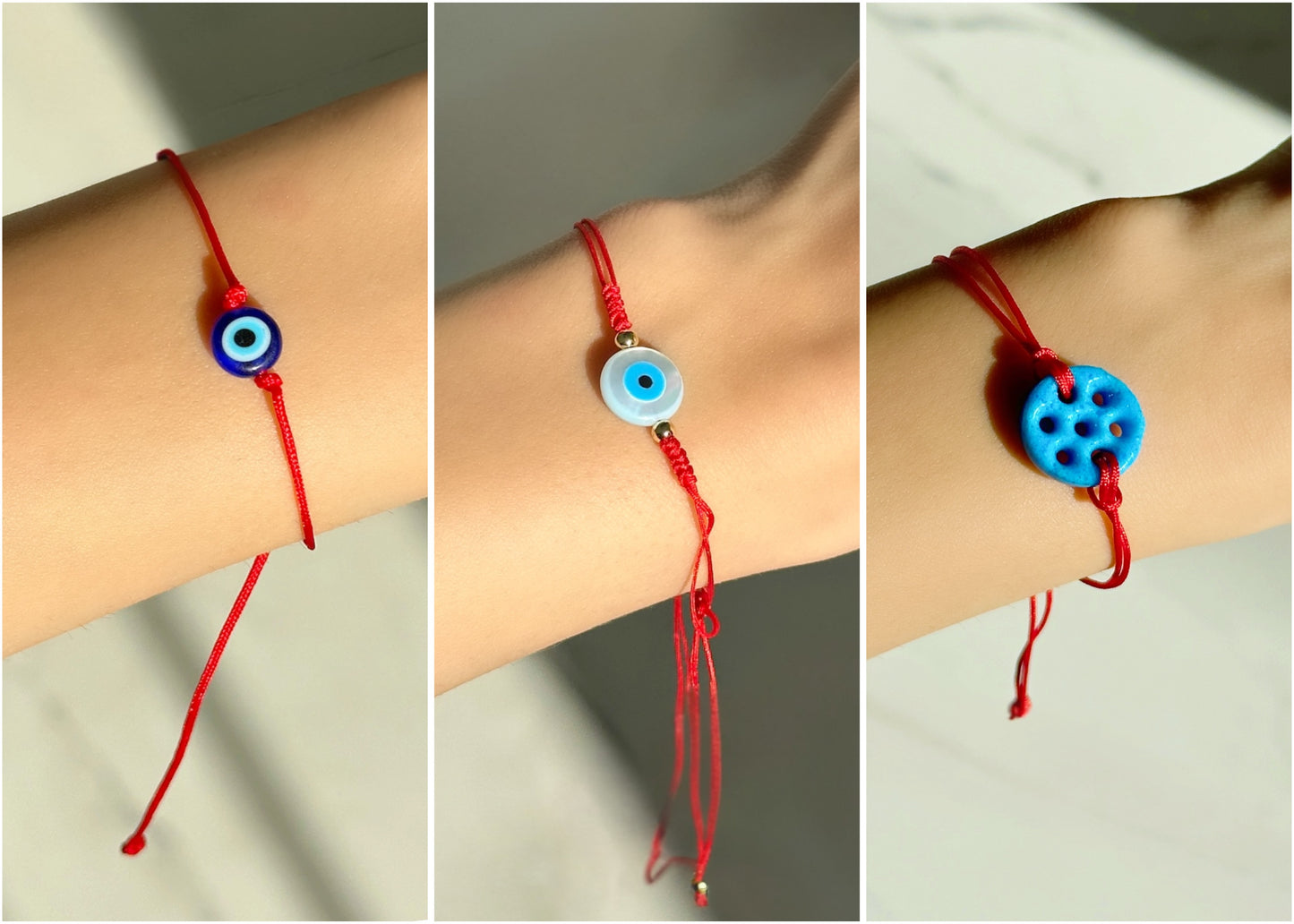 Evil Eye Red String Bracelets ADJUSTABLE Unisex