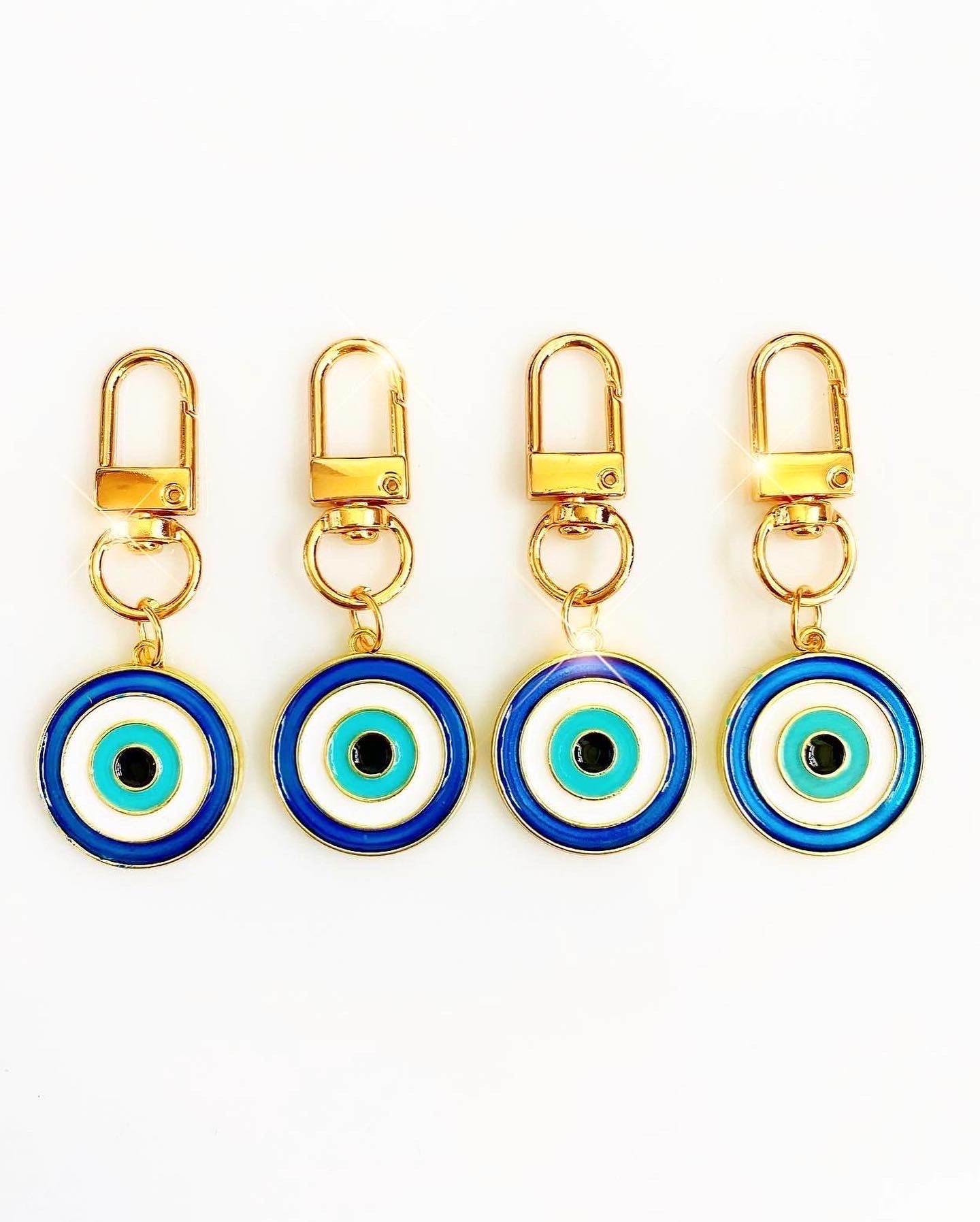 Evil Eye Metal Keychain Clip