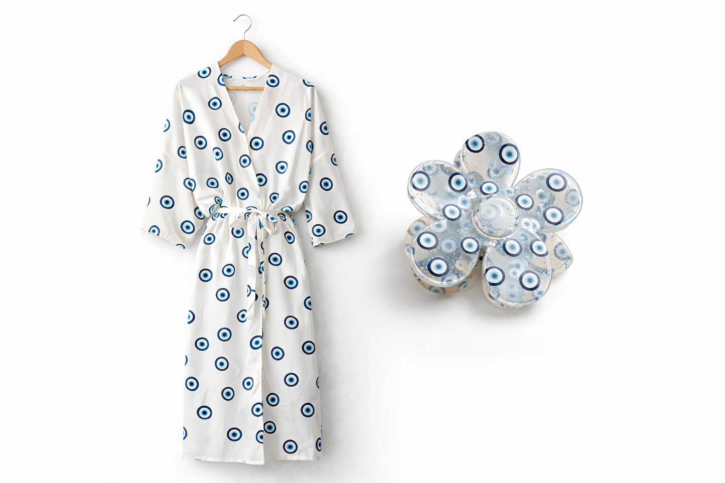 SPECIAL Maxi Rayon Evil Eye Robe