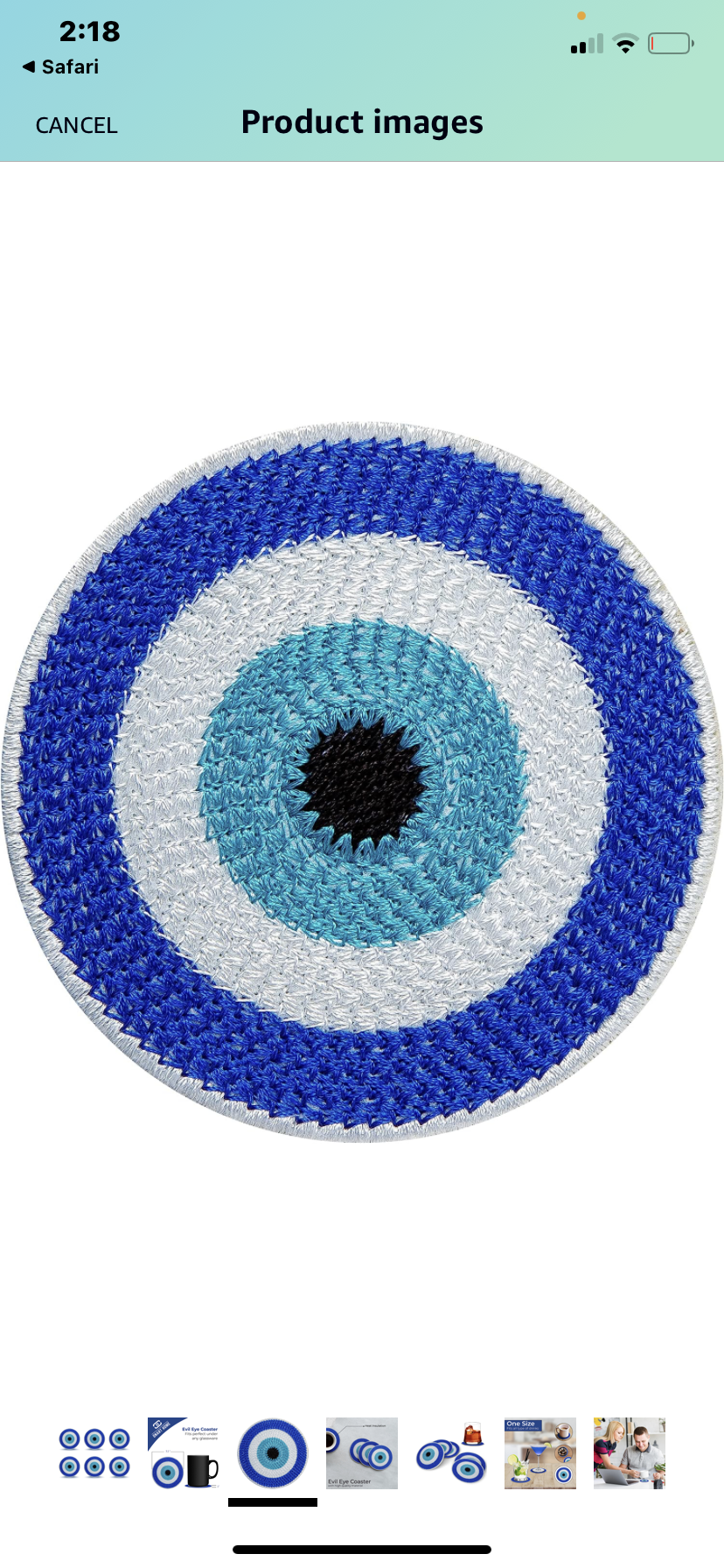 Evil Eye Summer Coaster Set