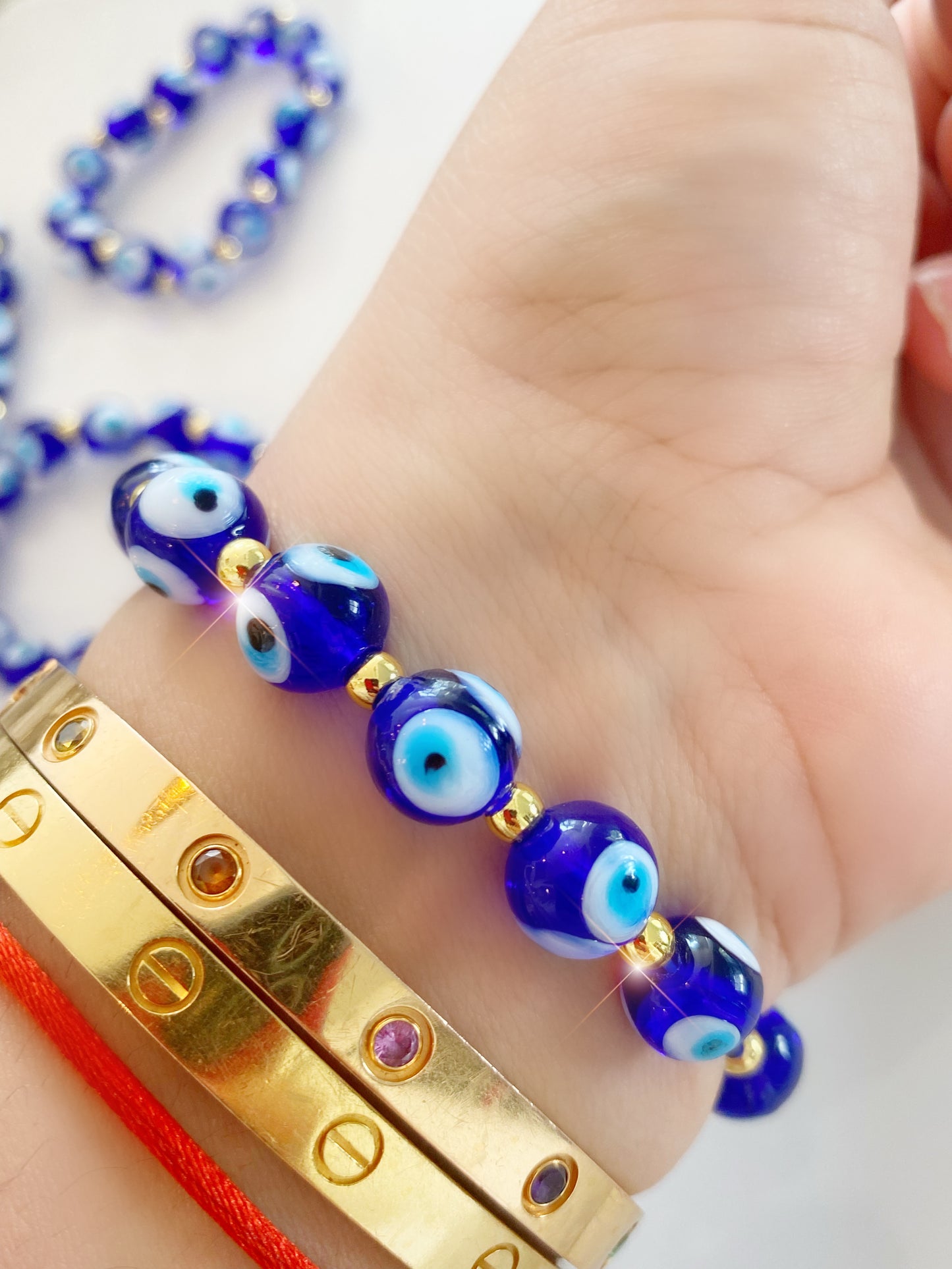 Evil Eye Classic Glass Bracelet