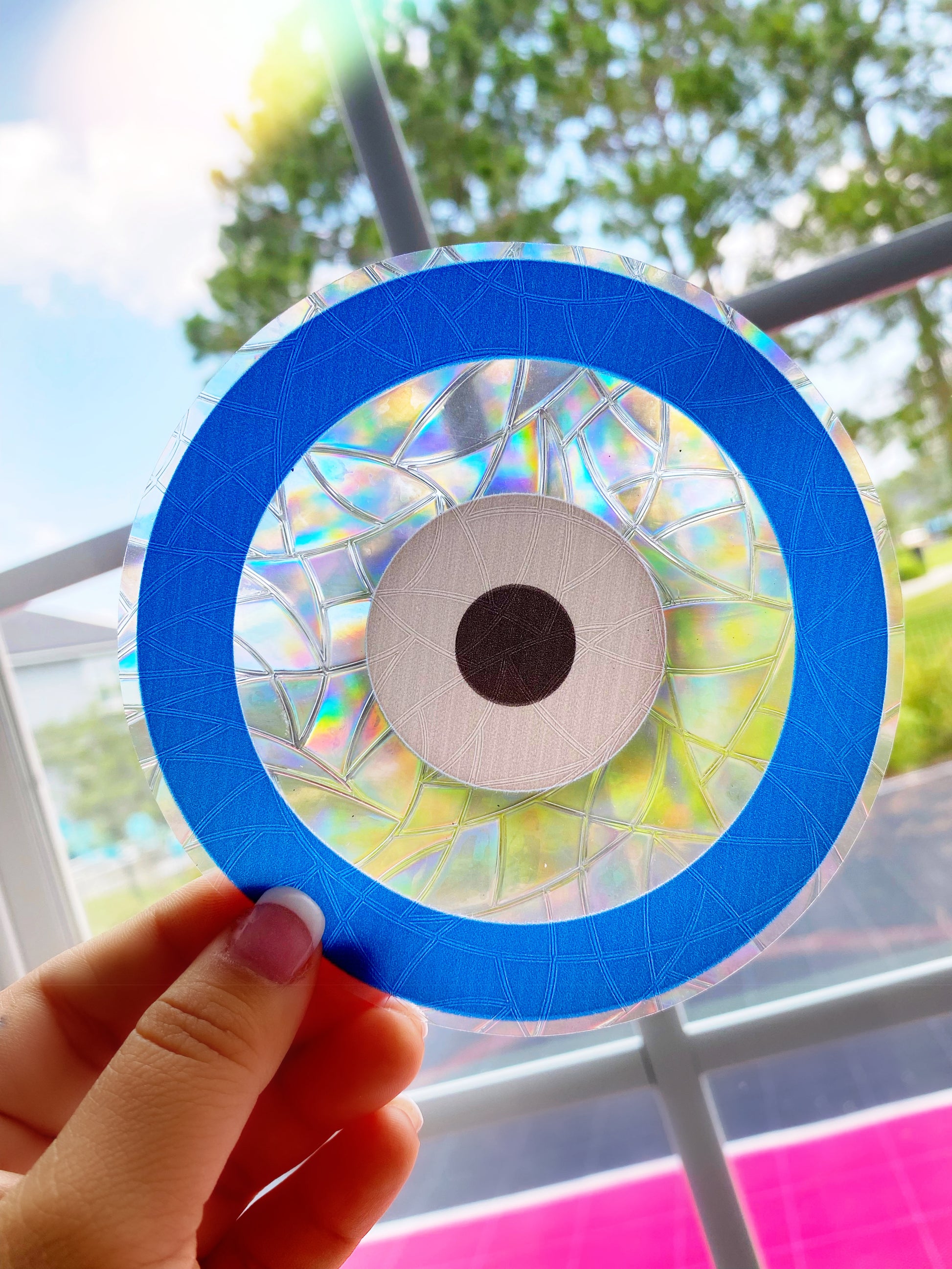 Evil Eye Sun Catcher Window Sticker Decal – freshàlamode
