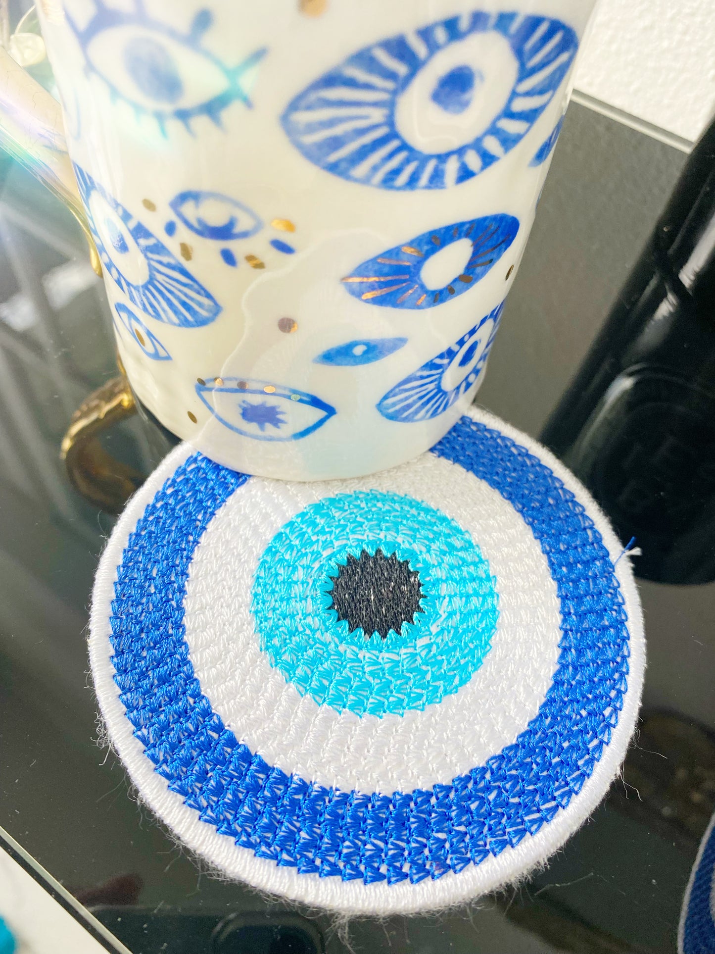 Evil Eye Summer Coaster Set