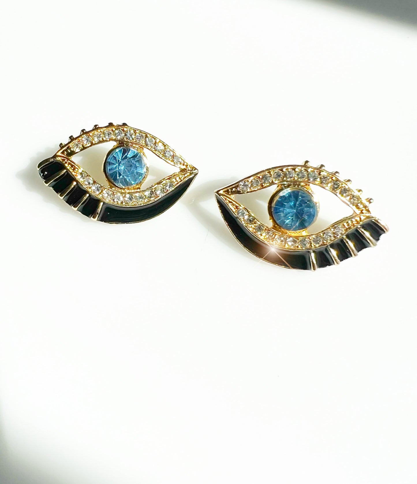 Exotic Evil Eye Crystal Earrings