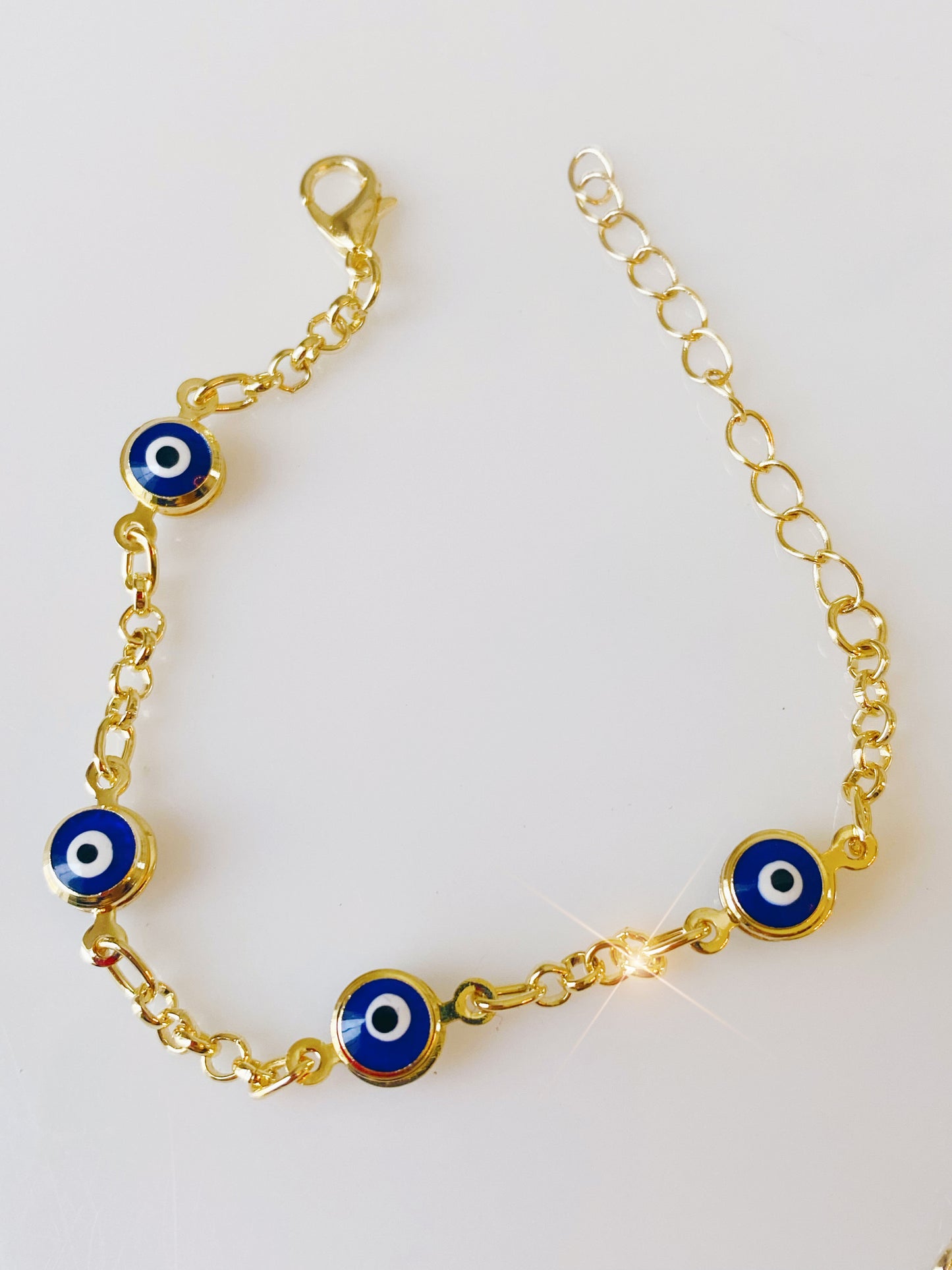 Evil Eye Painted Tennis Bracelet