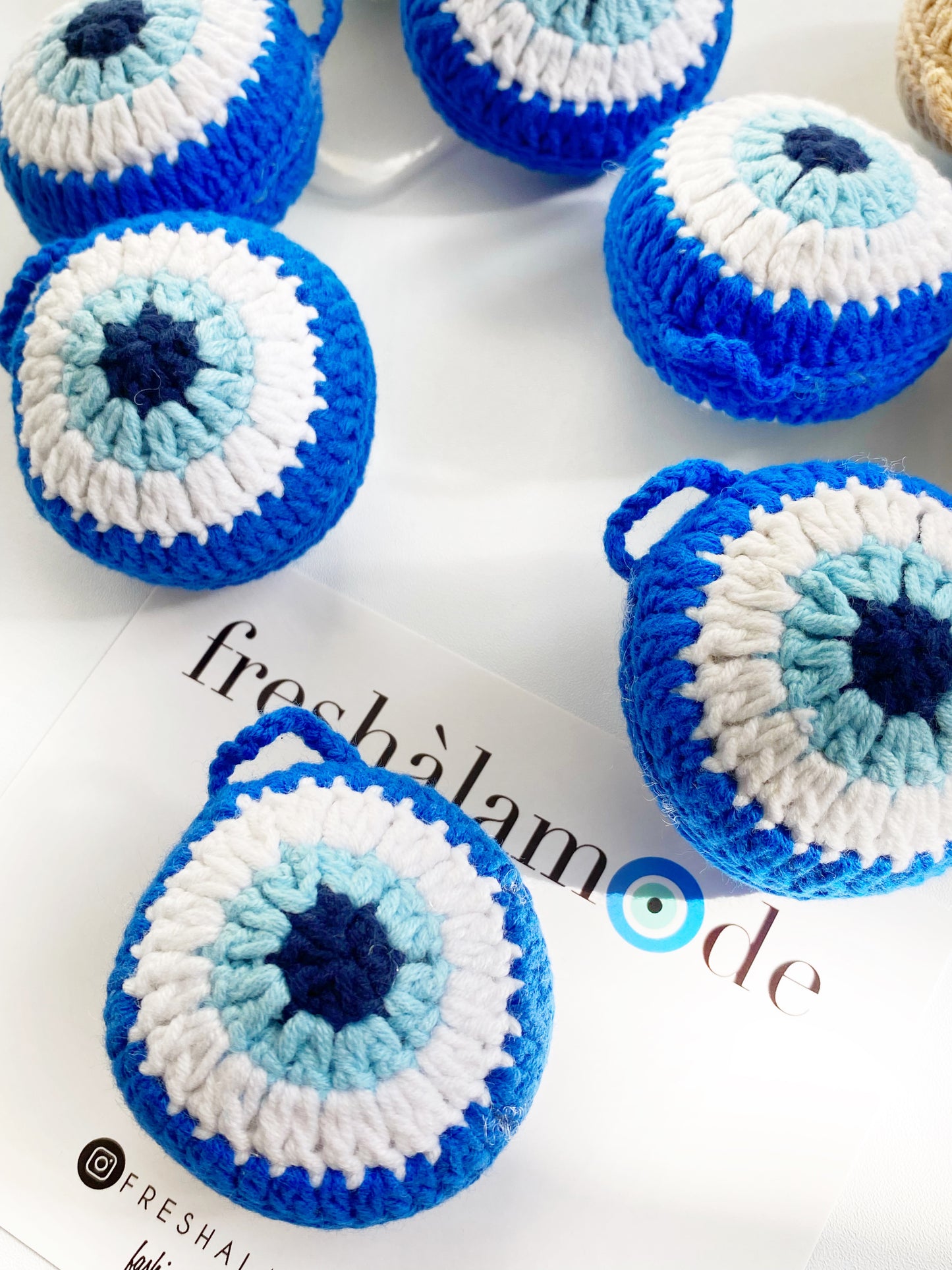 Evil Eye Crochet Ornament Plush