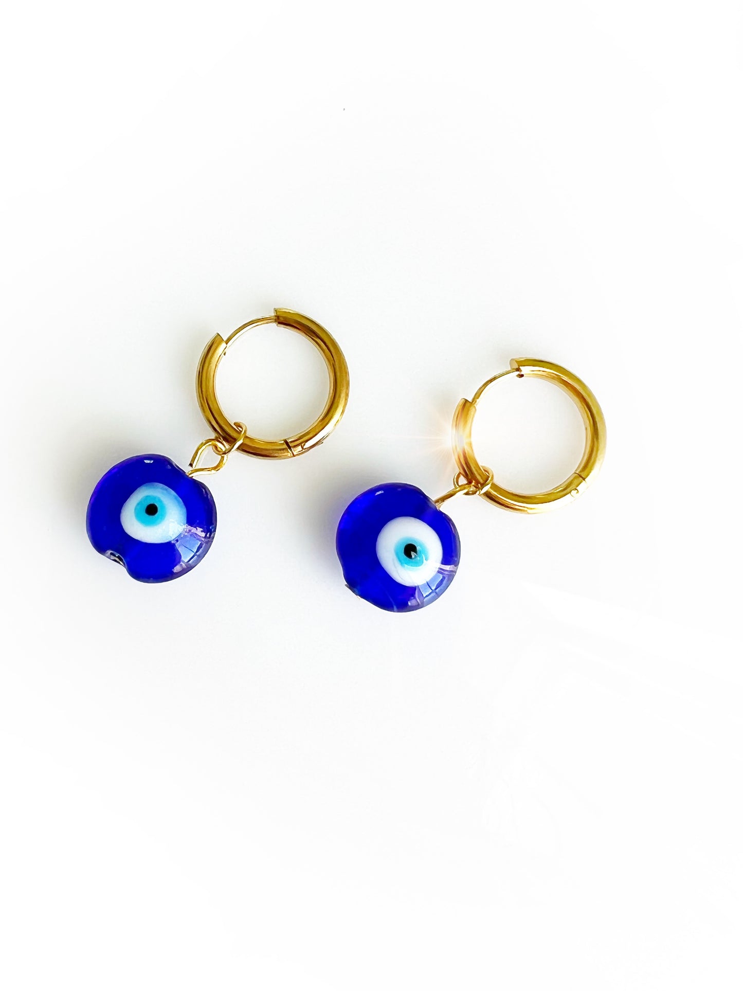 Classic Evil Eye Huggie Hoops