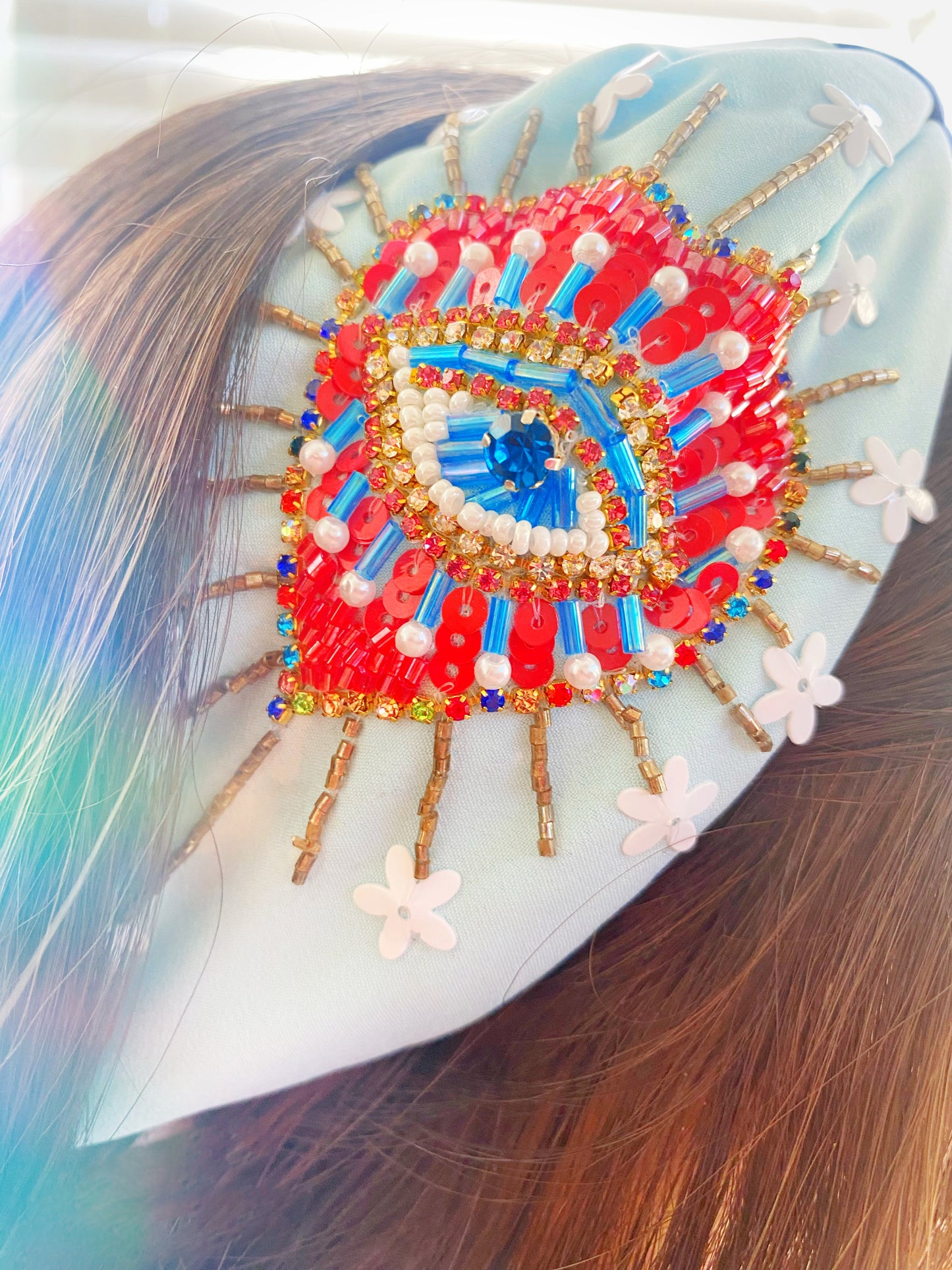 Evil Eye Hearted Headband