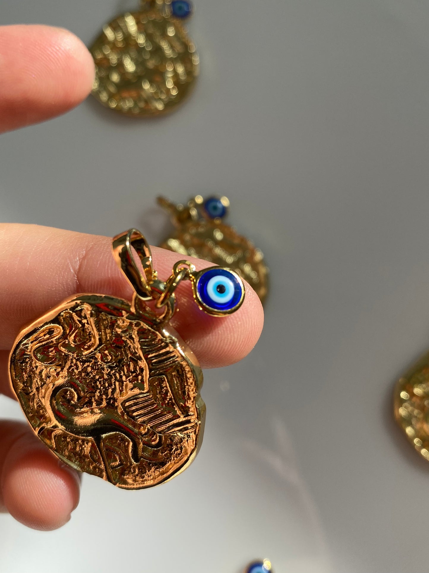 Capricorn Evil Eye Charm Amulet