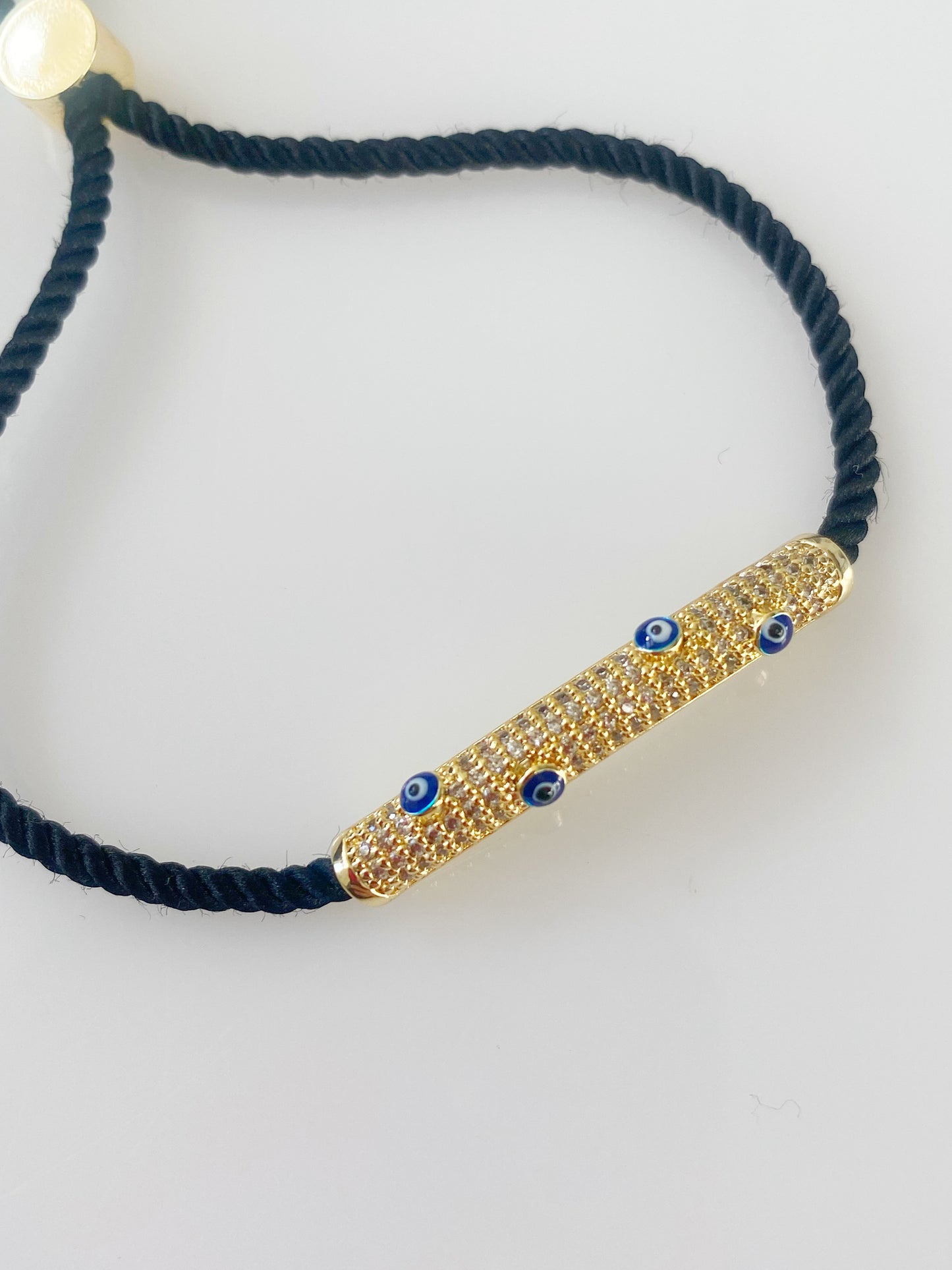 Luxe Evil Eye Bar Bracelet