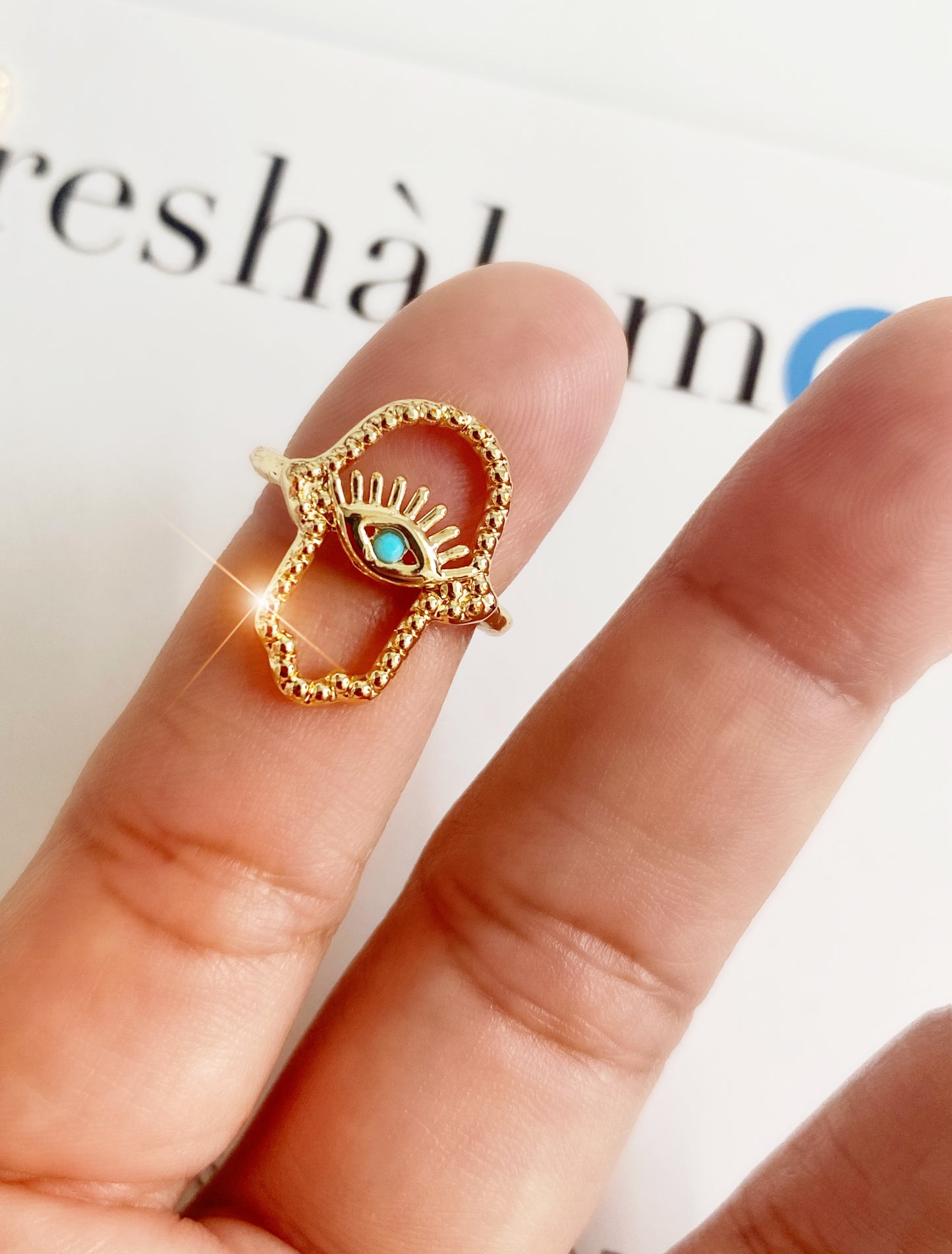 Hamsa Silhouette Ring