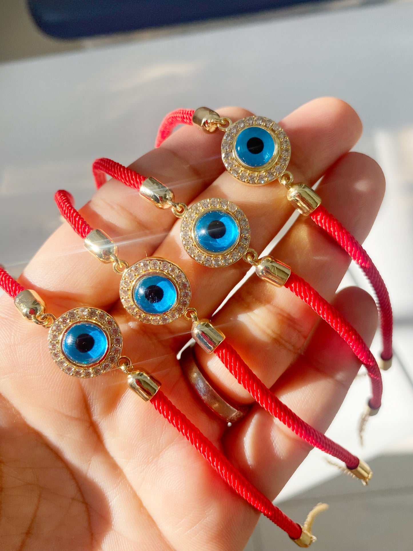 Vintage Evil Eye Red Rope Bracelet