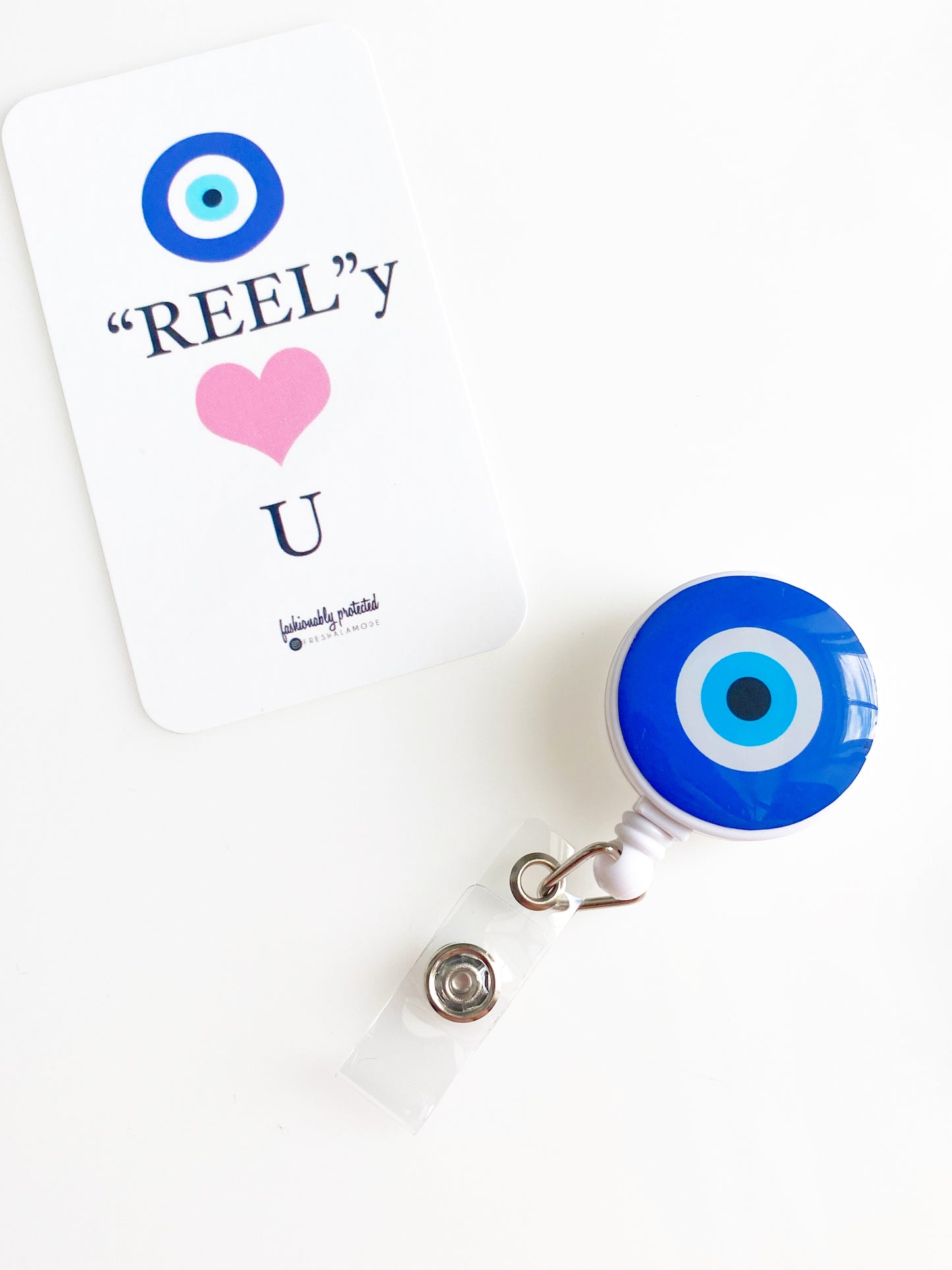 Evil Eye Badge Reel Holder