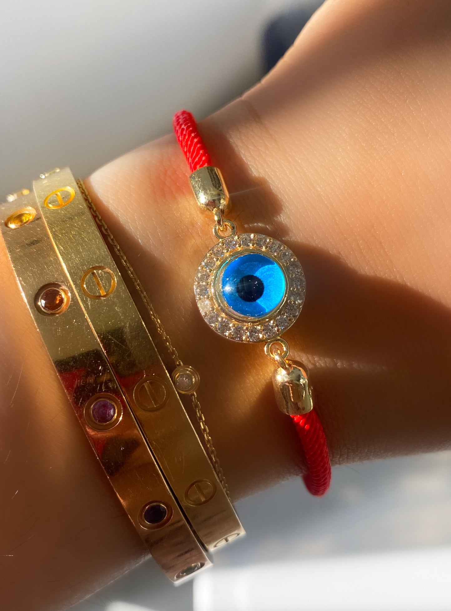 Vintage Evil Eye Red Rope Bracelet