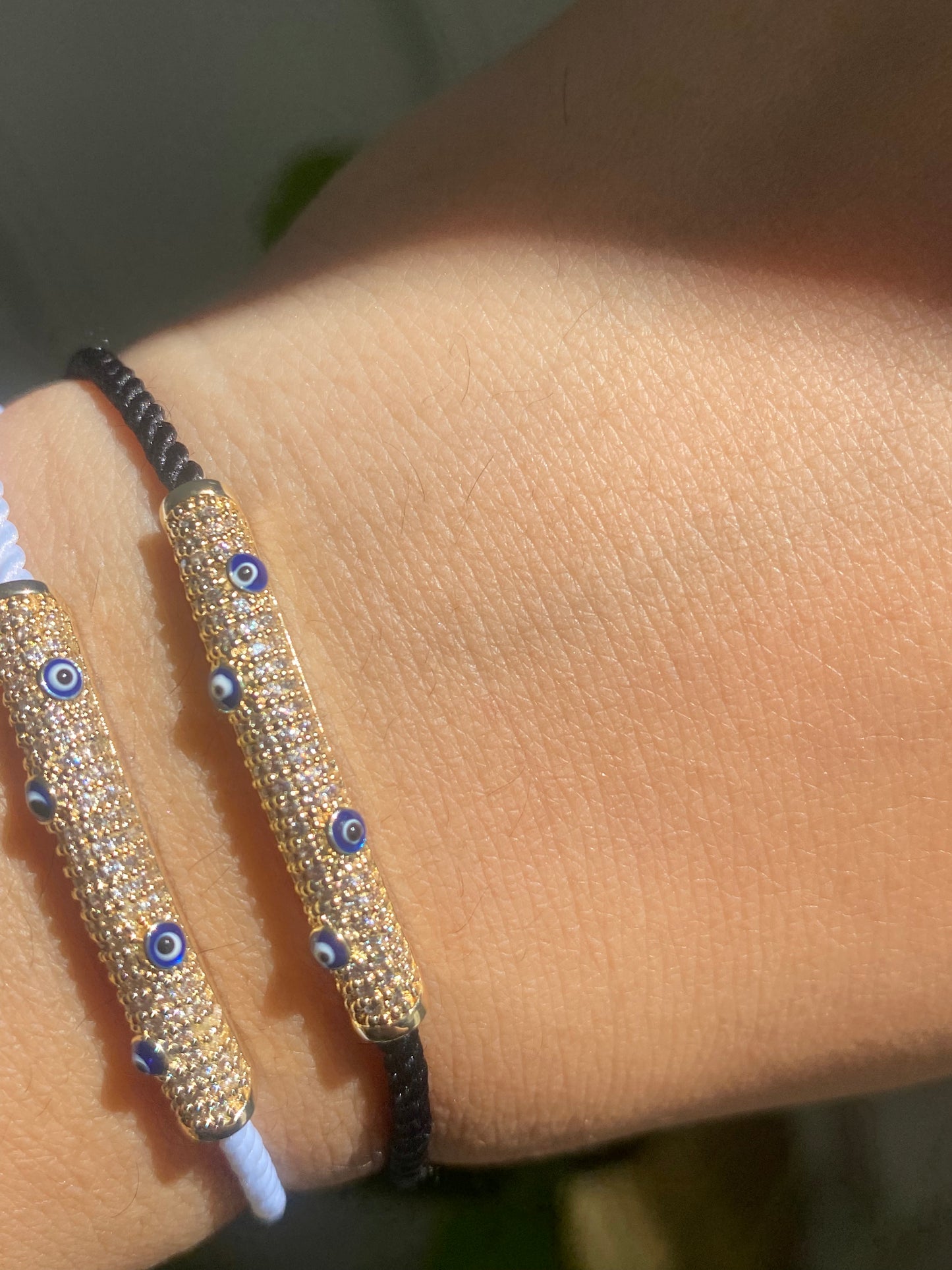 Luxe Evil Eye Bar Bracelet