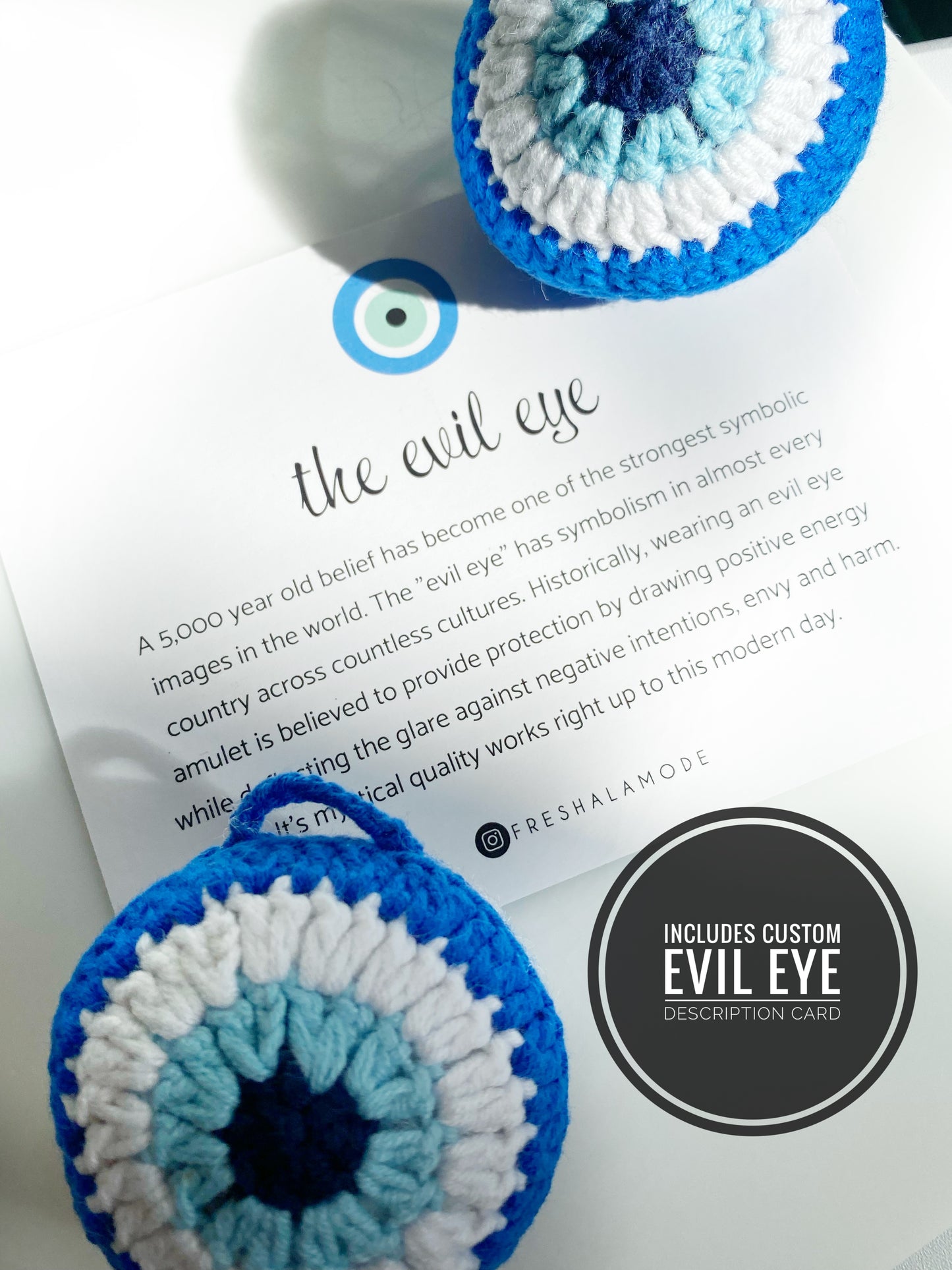 Evil Eye Crochet Ornament Plush