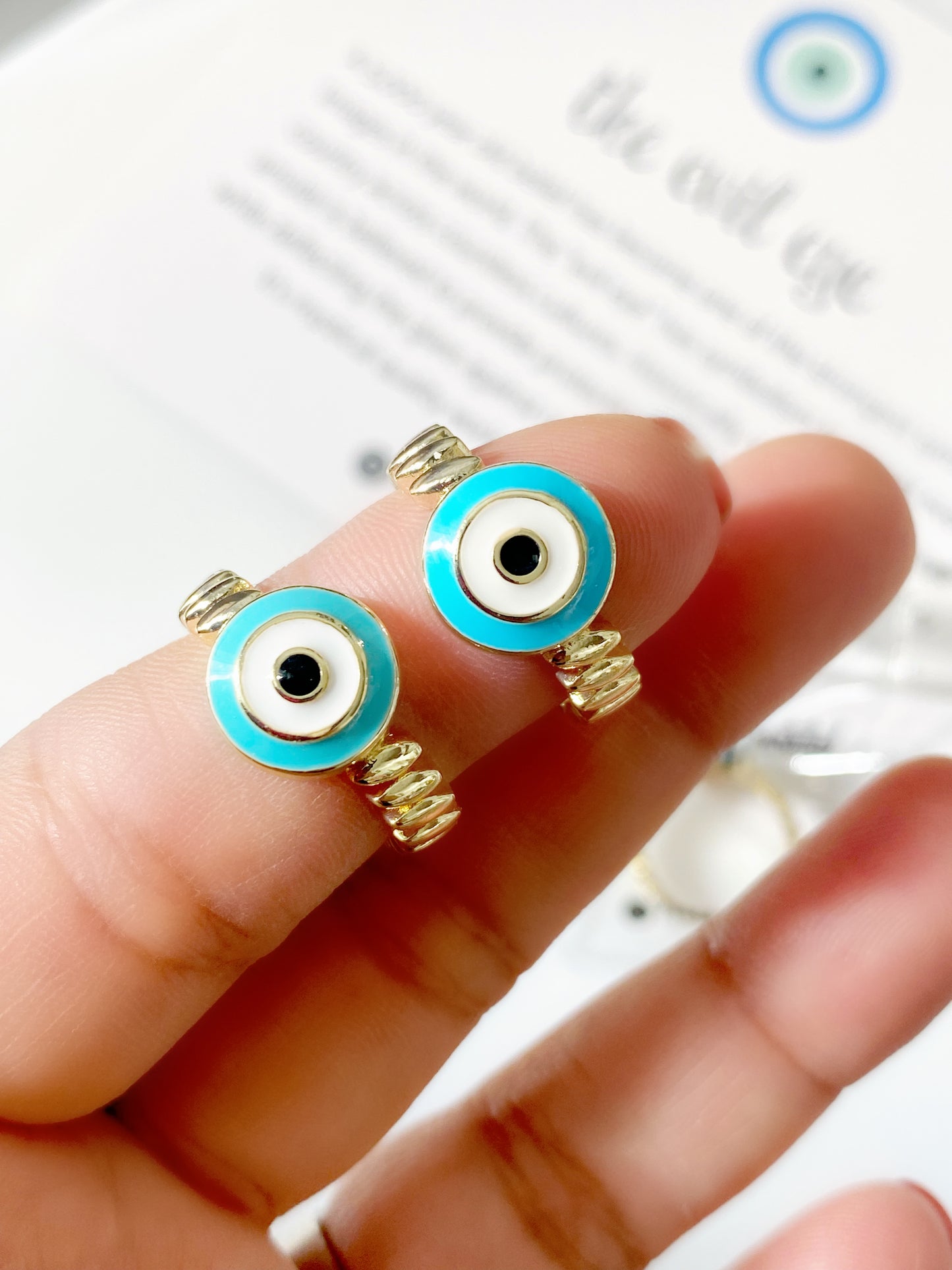 Classic Evil Eye Turquoise Ring