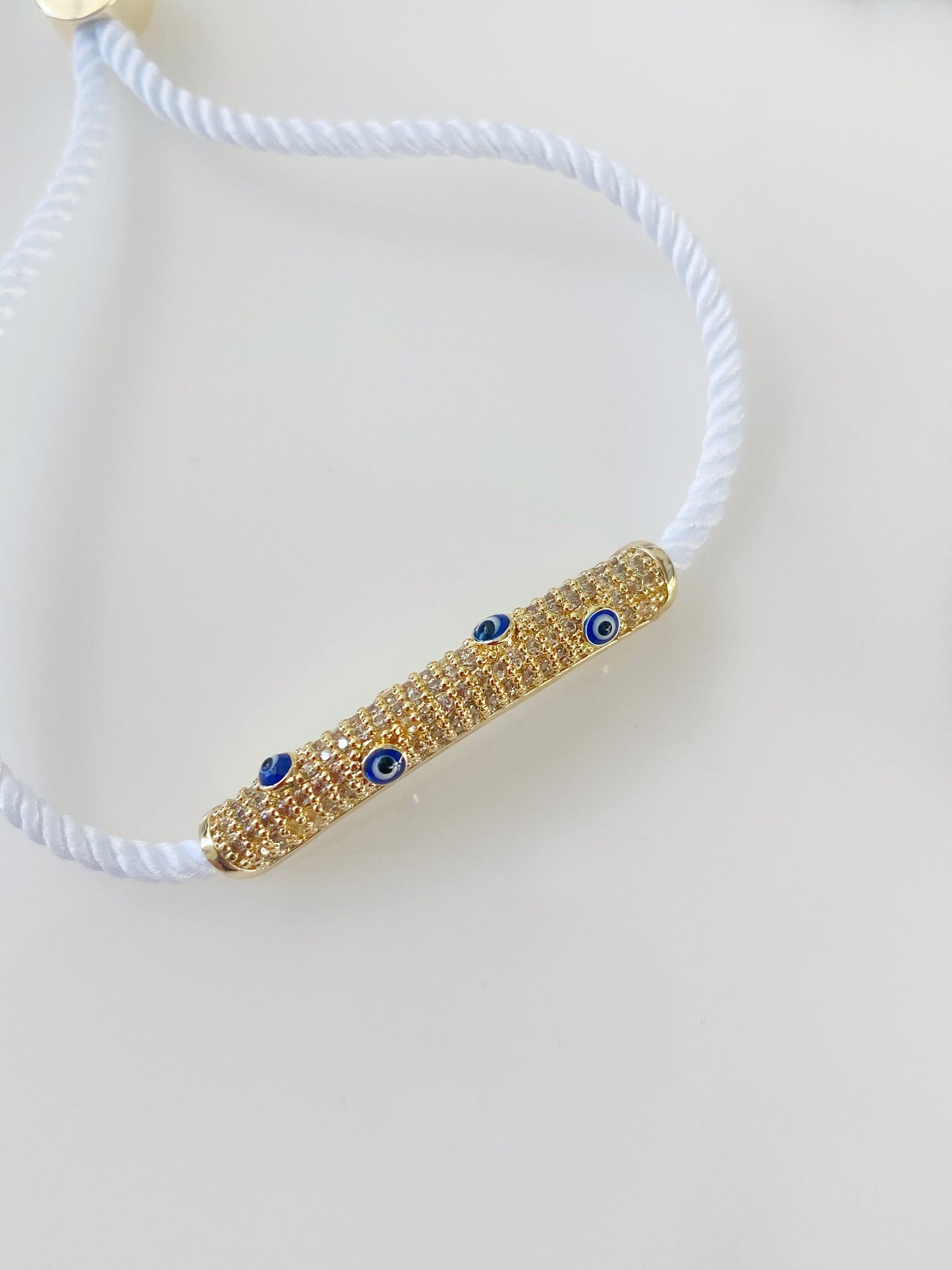 Luxe Evil Eye Bar Bracelet