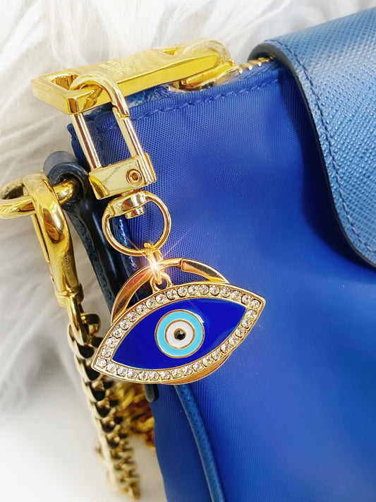 Crystal Evil Eye Purse Clip