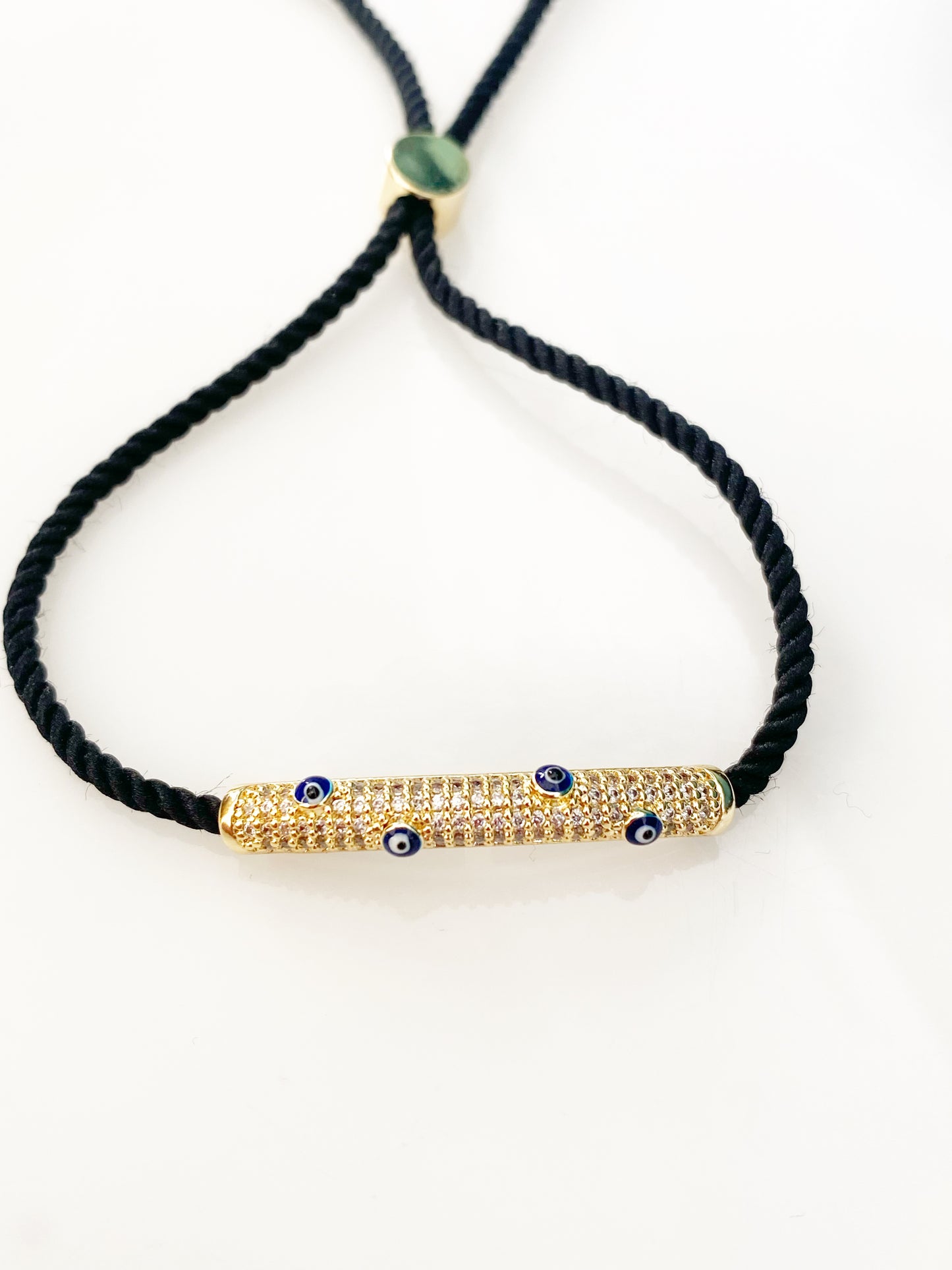 Luxe Evil Eye Bar Bracelet