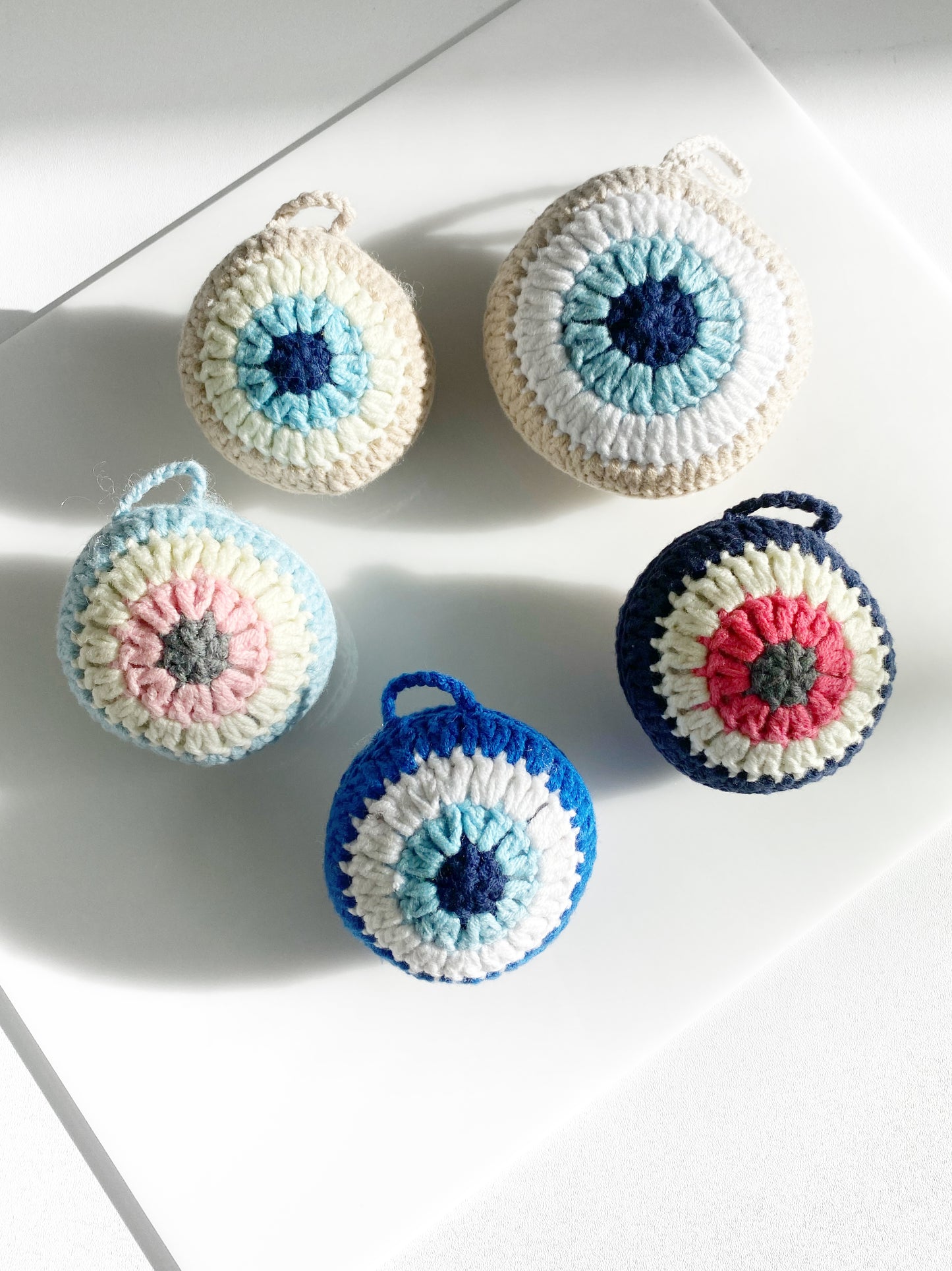 Evil Eye Crochet Ornament Plush