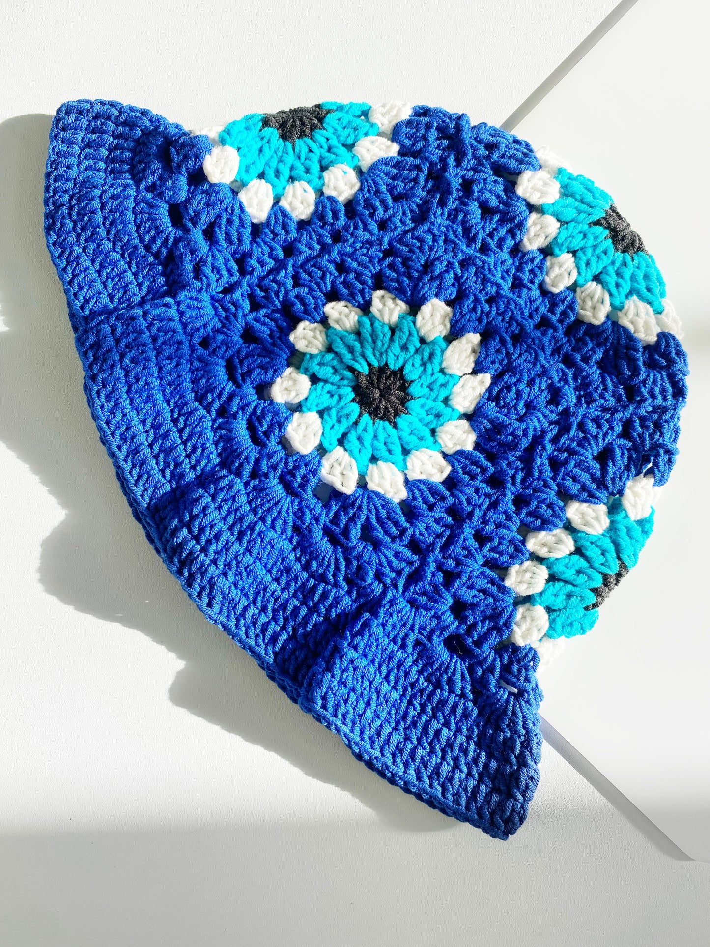 Evil Eye Crochet Bucket Hat