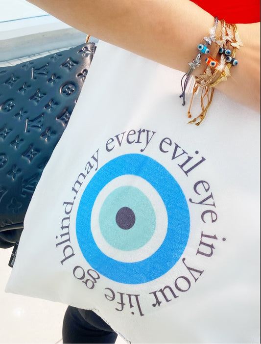 Evil Eye Canvas Tote Bag SALE