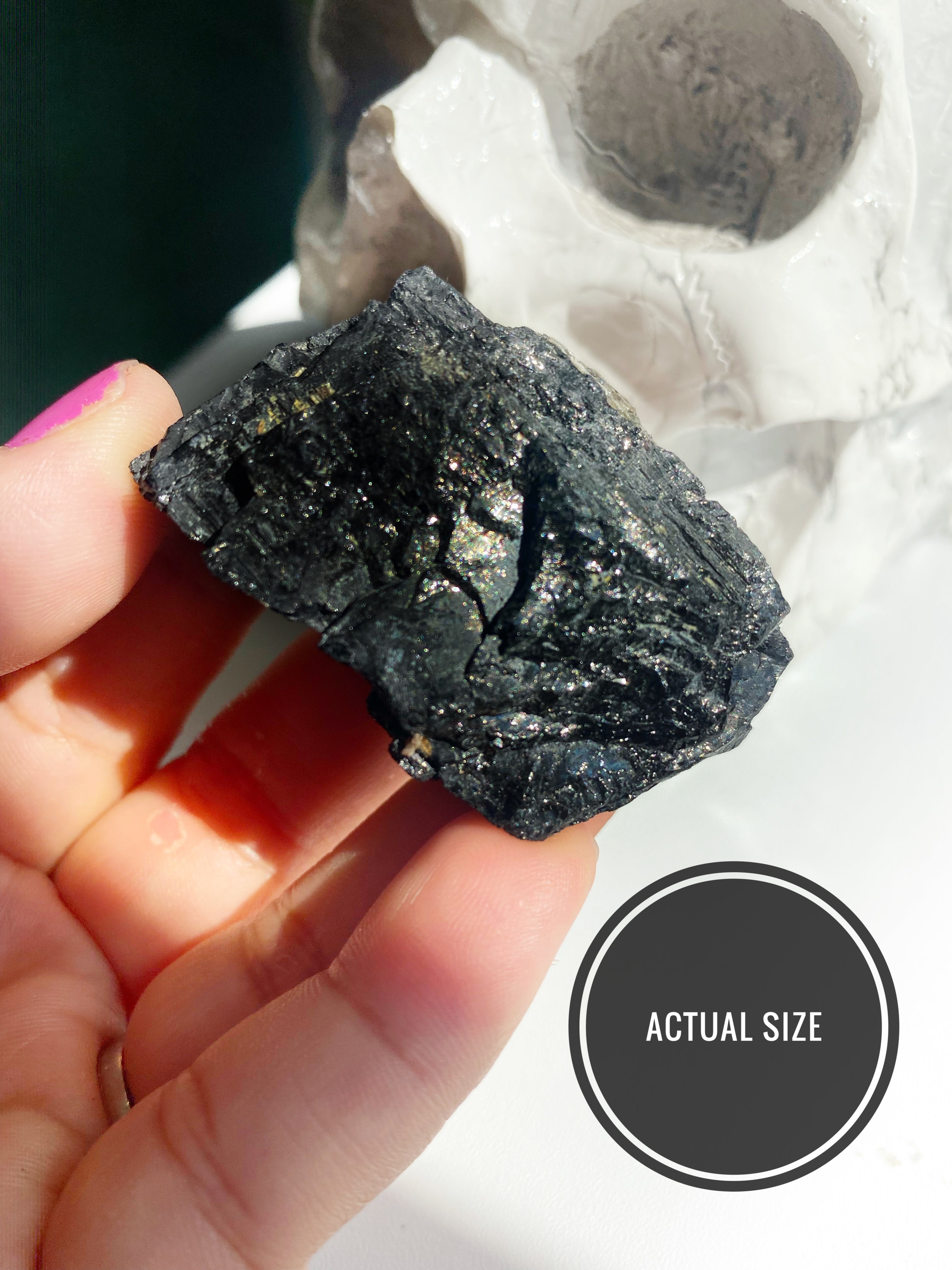 Genuine black outlet tourmaline