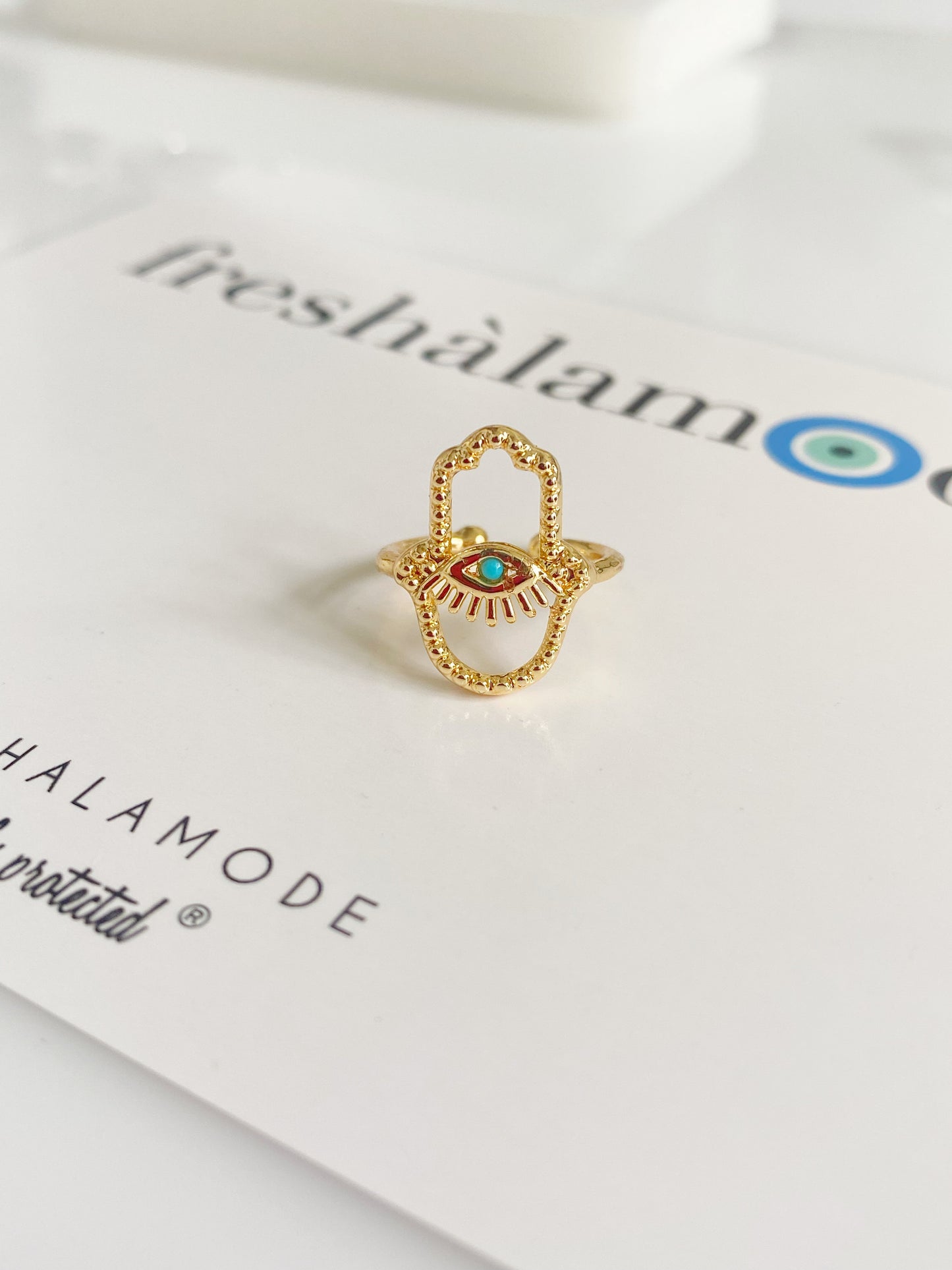 Hamsa Silhouette Ring