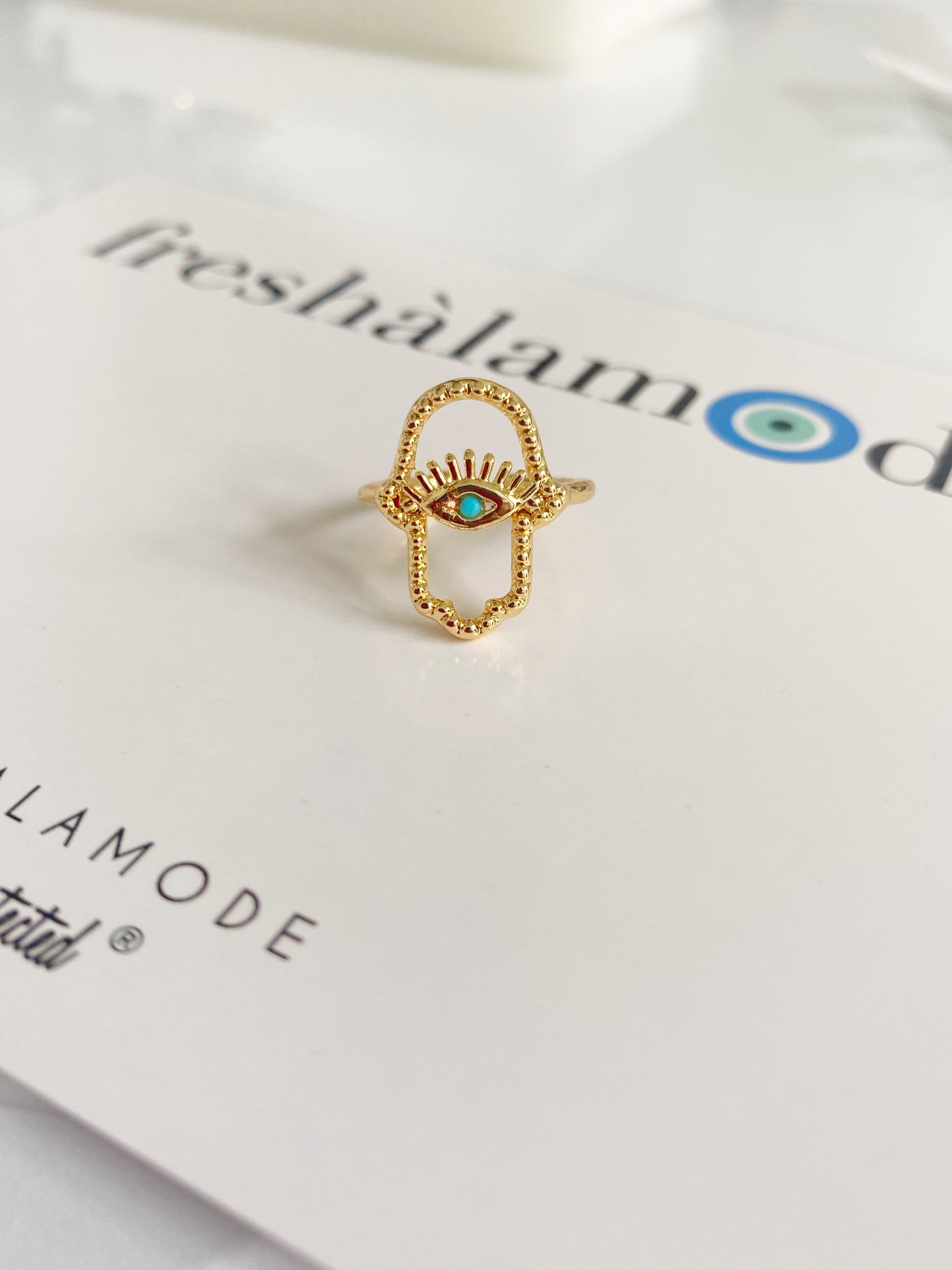 Hamsa Silhouette Ring