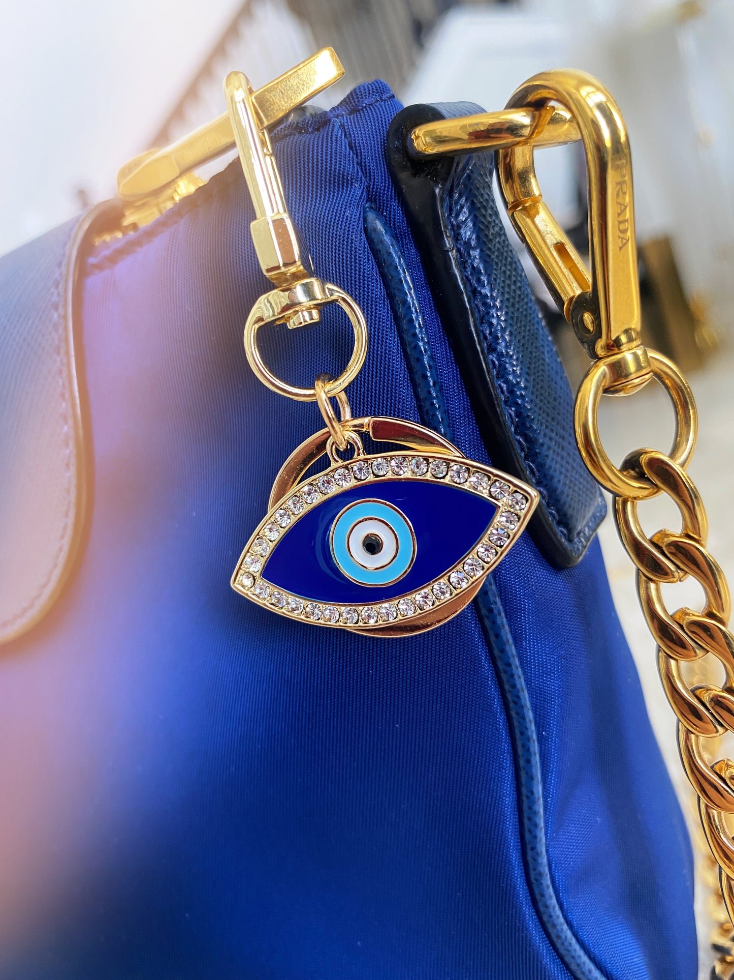 Crystal Evil Eye Purse Clip